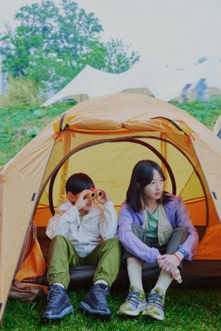 吳尊兒女NEINEI MAX參加The North Face北面小小山地節 童趣露營歡樂多